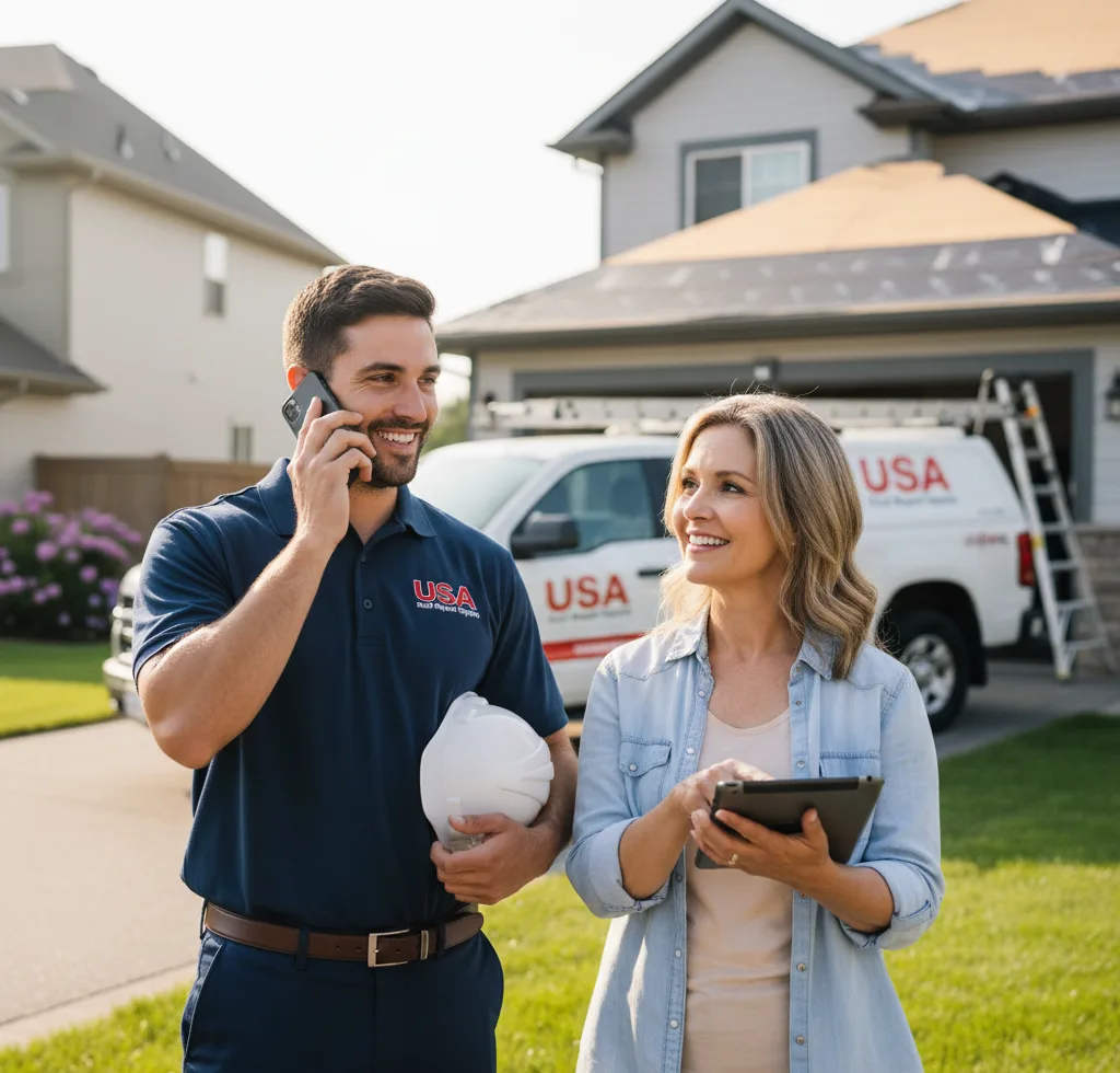 USA Roof Repair Experts customer support in Reedsburg